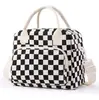 Bolsa de almoço mais vendida na Amazon, veludo cotelê, grande capacidade, bolsa isolada e térmica, bolsa bento para estudantes, bolsa de piquenique transfronteiriça