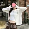Cárdigan suéter amarillo para mujer, modelo de principios de primavera 2026, chaqueta de punto hermosa y deslumbrante estilo coreano