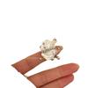 Anillo Francés Retro con Forma de Concha Especial Asimétrico Hecho a Mano Diseño Nicho Dulce e Interesante Elegante Exagerado para Apilar