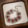 Pulsera de Ojo de Caballo de Resina Vintage de Venta Caliente Transfronteriza Pulsera de Turquesa Étnica del Tíbet Pulsera de Lujo Ligero de Gama Alta