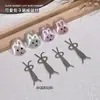 Imán de Ojo de Gato de Conejo de Moda Multifuncional Lindo Imán de Conejo con Orejas Plegables Pieza Magnética para Uñas No Magnético