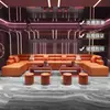 Sofá KTV, asientos en forma de U y L para cabinas en discotecas, salones de negocios y bares, acero inoxidable, asientos para barra de bar, sofá y mesa de café