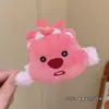 Presilha de Cabelo de Pelúcia Castor Pequeno para Mulheres, Presilha Grande para Franja, Presilha Lateral, Acessório de Cabelo Fofo, Novo Estilo