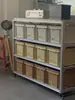 Estantería de Almacenamiento Multicapa de Perfil de Aluminio Estilo Medieval Estantería de Exhibición de Productos para Supermercado Estantería de Almacenamiento para Almacén Estantería de Almacenamiento para Artículos Varios con Ruedas
