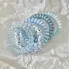 2026 Novo Elástico de Cabelo de Alta Elasticidade para Mulheres, Borracha Estilo Coreano, Anel de Cabelo Simples de Fio de Telefone, Cordão de Cabelo de Alta Qualidade