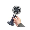 Mini ventilador con forma de oso se puede colocar en un escritorio, mini ventilador para dormitorio, ventilador de mano USB, ventilador eléctrico portátil para el verano