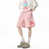 Shorts Dopamina de Secagem Rápida para Homens e Mulheres, Verão Fino Versátil Letra Esportivos Shorts de Praia, Shorts Soltos Casal Comprimento do Joelho