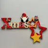 Amazon Navidad Nuevo Marco de Puerta de Esquina de Madera Decoración Creativa Distintiva Decoraciones de Madera Navideñas Decoración de Esquina de Puerta
