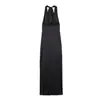 Vestido Largo Elegante de Moda 2026 Estilo Europeo y Americano Transfronterizo para Mujer con Cuello Halter Texturizado y Espalda Descubierta 7828332