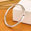 Pulsera Superior Sense bañada en plata con anillo Mobius de la Gran Muralla, pulsera plateada para hombre, pulsera masculina de nicho.