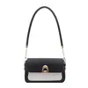 Bolsa de Mão Quadrada Pequena Tendência Retro Transfronteiriça para Mulheres, Novo Estilo Verão 2026, Bolsa de Ombro Color Block Patchwork, Bolsa de Ombro para o Dia a Dia