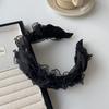 Elegante Diadema Trenzada de Encaje, Diadema Ancha Trenzada de Gama Alta de Nicho para Salir, Lavado de Cara, Pinza para el Cabello, Goma para el Cabello para Mujeres