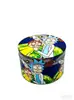 Em Estoque Moedor de Fumaça Colorido Impresso de 50mm 2 Polegadas Novo Modelo Triturador de Fumaça Moedor Bob Moedor de Tabaco