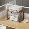 Estante de Almacenamiento para Impresora de Escritorio Oficina Doble Capa Almacenamiento y Organización de Archivos Pequeña Fotocopiadora para el Hogar Estante Elevador