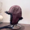 Gorro de Moda con Estampado de Leopardo, Protección para los Oídos a Prueba de Viento Invernal, Gorro Lei Feng Grueso y Cálido, Gorro Bomber Relleno para Ciclismo y Esquí