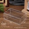Acrílico PS retangular 15 * 10 * 5 cm de altura caixa de plástico transparente engrossado caixa de armazenamento de chá de biscoito