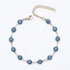 Pulseira de Aço Inoxidável Esmalte Gotejado em Pó Banhado a Ouro 18K a Vácuo Joias de Aço Titânio Moda Estilosa High-End Estilo Ins
