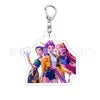 Grupo de K-Pop Femenino Op Mimi La Colgante de Caza de Acrílico Merchandising Llavero de Doble Cara Fan de Zoe Kp