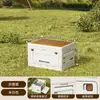 Caixa de Armazenamento Dobrável para Exterior Yibaijia com Rodas, Caixa de Reversão para Trailer de Camping, Caixa de Armazenamento Grande Personalizável