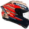 Capacete de motocicleta completo Formiga Vermelha Formiga Branca