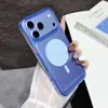 Funda Magnética Transparente para Teléfono para iPhone 18promax Apple 17pro Cubierta Protectora Acrílica Simple
