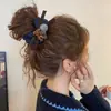 Elástico de Cabelo com Pompom Estampa de Leopardo Ursinho para Mulheres, Prendedor de Cabelo de Alta Qualidade para Rabo de Cavalo Baixo, Corda para Coque, Outono