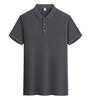 Camisas Polo Corporativas de Negócios Masculinas e Femininas por Atacado Extremamente Rápidas Personalizadas Manga Curta 75% Algodão Lapela Verão Tops Profissionais