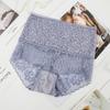 Otoño e invierno ropa interior de encaje de cintura alta para mujer cómoda hueca ropa interior para mujer entrepierna inferior antibacteriana doble cintura fabricantes de origen venta al por mayor