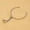 Pulsera de Cadena de Perlas de Acero Inoxidable al por Mayor para Mujer Ins No se Desvanece Ajustable Pulsera de Cuentas Personalizable DIY Joyería