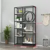 Estantería de Almacenamiento de Piso a Techo para Oficina Producto Nórdico de Lujo Ligero Estante de Exhibición para Sala de Estar Entrada Estantería de Libros Metal Otro