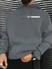 Suéter com Capuz da Moda Masculino para Primavera e Outono, Moletom de Inverno, Jaqueta Moletom Casual Solta com Bolso