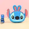 Bolso Bandolera de Silicona con Diseño de Dibujos Animados de Stitch para Niños, Lindo, Monedero Bandolera para Niños, Bolso Diario Versátil e Impermeable