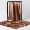 Bufanda Cuadrada Grande Bufanda Monocromática de Primavera y Otoño Bufanda de Satén Bufanda de Estilo Coreano para Mujer Combinable para Todo Bufanda Decorativa de Arte Profesional Bufanda de Estilo Coreano