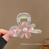 Presilha de Cabelo Floral Atmosférica para Mulheres 2026 Novo Estilo Grampo com Toque de Luxo para Penteados, Acessório de Cabelo Presilha Jacaré