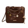 Bolso de Cadena con Patrón de Diamantes para Mujer, Nuevo Modelo 2026, Bolso Cruzado, Diseño de Nicho de Verano, Bolso Cubo de Hombro de Moda Este Año