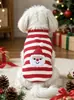 Roupas de Pet Novas Transfronteiriças Outono e Inverno Quente Tricô Natal Ursinho Gato Suéter para Pet Roupa para Gato e Cachorro