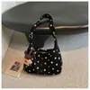 Bolso de hombro de lunares estilo coreano para mujer, nuevo modelo 2026, bolso tote de gran capacidad para el día a día, bolso cruzado simple y versátil