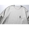 AIMATARGET - Camiseta informal holgada de manga larga con cuello redondo y bordado de montaña para hombre, primavera y otoño, CT081