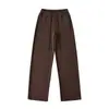 Ry2538-25 Verão Novo Estilo Europeu e Americano Cordão Preguiçoso Solto Calça de Perna Larga Solta Casual Comprimento Total