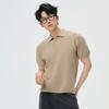 Camisa Polo Casual de Negócios Masculina APO Masculina Verão Alta Qualidade Gola Lapela Cor Sólida Tricô Manga Curta Jaqueta Interna