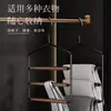 Percha de Lujo Ligero para Pantalones, No Deja Marca, Multifuncional, Madera Maciza, Percha Integrada Antideslizante para Pantalones, Solución Mágica de Almacenamiento Multicapa