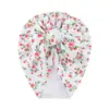 Chapéu pullover com estampa de bebê europeu e americano, fivela de pérola e strass, laço floral, chapéu indiano para recém-nascido, atacado
