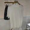 Camiseta Básica de Algodón con Tacto a Cáñamo, Holgada, Cuello Redondo, Manga Corta para Mujer, Verano, Amigable con la Piel, Transpirable, Casual, Versátil, Camiseta Base