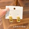 Pendientes vintage usados moda versátil lujo ligero pendientes de alta gama productos de nicho retro fabricante al por mayor tachuelas para orejas