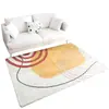 Alfombra de imitación cachemir al por mayor del fabricante Alfombra nórdica minimalista para sala de estar Alfombra para dormitorio junto a la cama Cobertura total Alfombra suave Felpudo