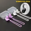 Cordón para Tapones de Oído para Nadar, Tapones de Silicona de Tres Capas para Adultos, para Bañarse, Lavarse el Cabello, Nadar, Prevenir la Entrada de Agua en los Oídos