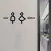 Placa de Banheiro, Placa de Banheiro, Placa Criativa para Homens e Mulheres de Hotel, Shopping, Banheiro, Vaso Sanitário, Placa de Porta de Acrílico