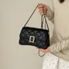 Bolsa de Ombro Única Estilo Pequena Fragrância de Luxo Leve Feminina 2026 Nova Moda Acolchoada de Diamante com Corrente Bolsa Quadrada Pequena Bolsa Transversal Pequena Casual para o Dia a Dia