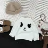 Suéter Infantil 2025 Primavera y Otoño Nuevo Estilo Coreano para Niños y Niñas Bebé Moderno Dibujos Animados Cardigan Tejido Ropa para Salir de Bebé
