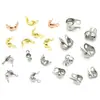 Hebilla de Cadena de Cuentas de Acero Inoxidable DIY Hebilla de Cuenta Hebilla de Grano Pétalo de Frijol 1.2-6mm Hebilla de Grano de Acero de Titanio Accesorios para Joyería DIY